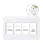 TILLYOU Pack and Play Sheet - Soft Quilted Crib Cover Pad, Toddlers Mattress Protector with 1''-3'' Deep Pocket, Thick Play Yard Playpen Sheets, Crib Mattress Pad, 39"x27", Green Apple