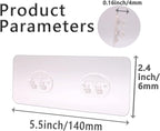 8 Pack Shower Caddy Adhesive for Replacement, Strong Transparent Adhesive for Shower Caddy Sticky Pads, No Drilling for Corner Shelf Basket, Bathroom Storage Shelves, Kitchen Racks and Soap Holder