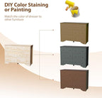 VINGLI 6 Drawer Dresser with Unfinished Solid Wood
