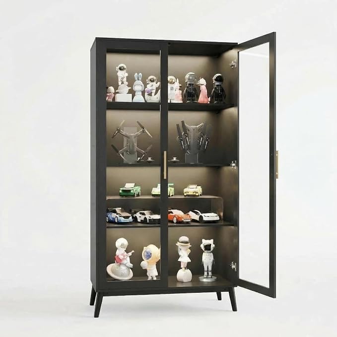 IDEALHOUSE Glass Display Cabinet