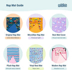Wildkin Kids Original Nap Mat – Cozy Kids Sleep Mat with Pillow, Ideal for School & Travel - Transportation
