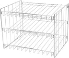 Kitchen Details 3 Tier Can Organizer | Canned Food Storage Rack | Kitchen Cabinet and Pantry Organization-| Holds 36 Cans - Space Saving - Chrome,(Pack of 12)