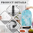 Blue Dandelion Flower Drawstring Blender Dust Cover for Kitchen Small Appliance, Anti Fingerprint Oil-proof Dust Proof Stand Mixer Cover Juicer Cover Soy Milk Machine Covers for Women Gift