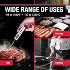 CDN Waterproof Digital Cooking Thermometer Instant Read 2.75" Stainless Shatterproof Ideal for Meat, Poultry, BBQ NSF Certified DT450X