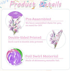 Wildflower Hanging Swirls - 30Pcs Wildflower Ceiling Hanging Decorations Floral Hanging Streamers for Spring Flower Garden Themed Party Supplies