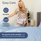Split King Size 5 Piece Sheet Set - Comfy Breathable & Cooling Bed Sheets Set - Hotel Luxury Bedding for Women, Men, Kids, Teens, Boys & Girls - Deep Pockets, Soft, Wrinkle Free - Oeko-Tex - Sky Blue