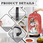 Merry Christmas Blender Dust Cover Stand Mixer or Coffee Maker Appliance Covers, Anti Fingerprint Polyester Dust Proof Stain Resistant Blender Cover for Home Kitchen
