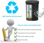 Bigacc Kitchen Trash Can | Stainless Steel 13 Gallon Trash Can | 50L Touch Free Garbage Can with Lid | Electronic Motion Sensor Automatic Trash Bin High Capacity for Kitchen Bathroom Office, Black