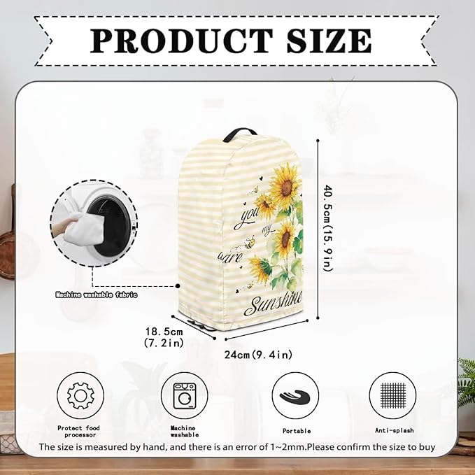 You are Sunshine Blender Cover Turtle Coffee Maker Cover Dust Protection Appliance Covers for Kitchen Counter Anti Fingerprint Polyester