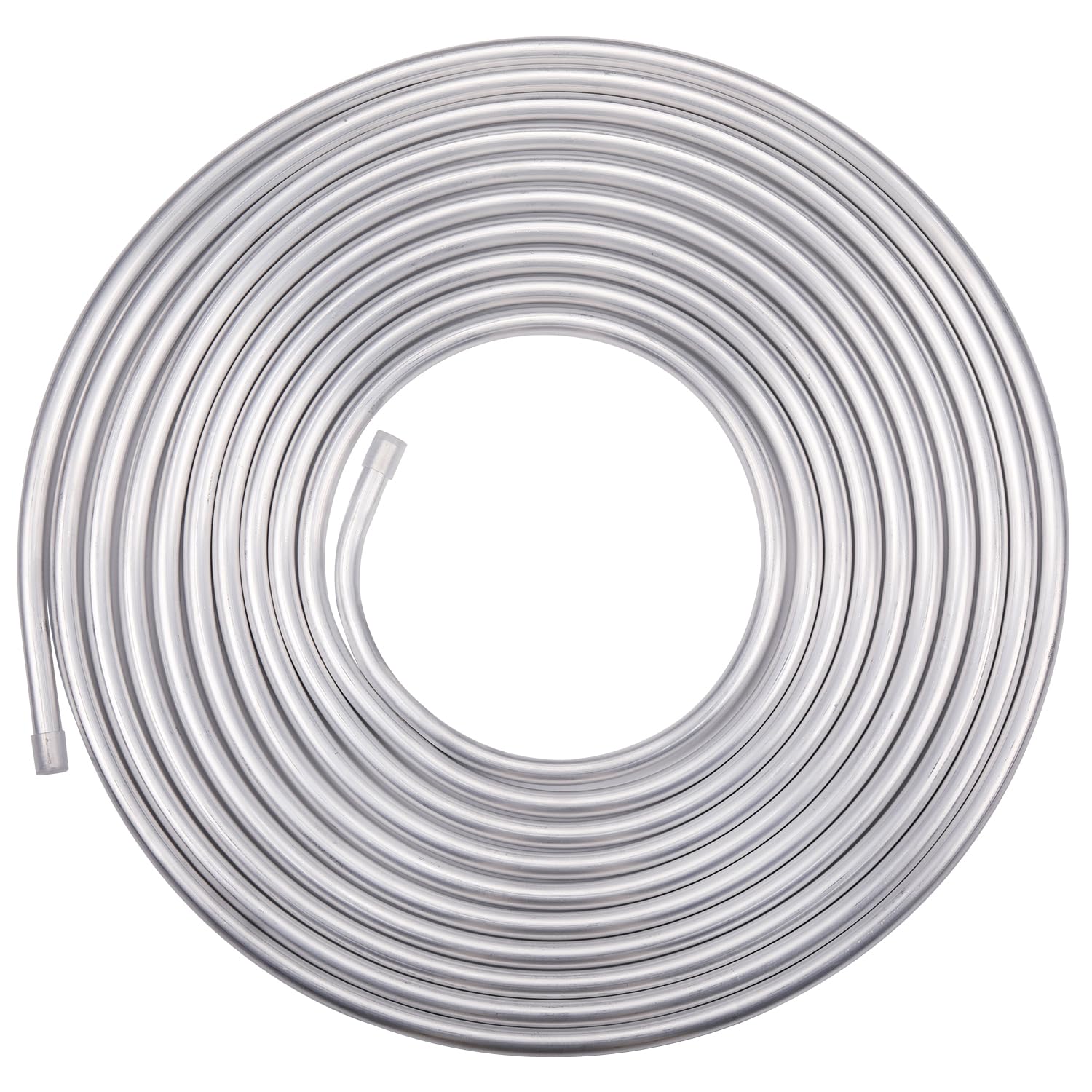 Podavelle 5/8 OD Aluminum Hard Fuel Line Hardline Tube Tubing Coil 16 Feet Roll