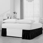 Silver Wrap Around Bed Skirts with 16" Drop - Three Sides Fabric Adjustable Elastic Dust Ruffle Silky Soft -600 TC Stretchy Bed Skirt-King XL(78"X 84") Silver