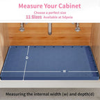 Sdpeia Under Sink Mat 31"×22" Waterproof Silicone Cabinet Liner & Sink Protector for Kitchen & Bathroom, Multi-Purpose Organizers Tray for Pets, Laundry, Cat Litter Mat