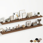 Fun Memories 60 Inch Fireplace Mantel Shelf, Deep Floating Shelves