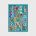 Vintage Boho Area Rugs Multicolor Ethnic Style Geometric Splicing Carpets Bedroom Living Room Kitchen Floor Mats Indoor Outdoor Non-Shedding Runner Rug Home Décor Carpet 1.3' X 2'