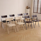 Folding Chairs with Cushion 2 Pack - Heavy Duty Steel Frame Foldable Dining Chairs, Waterproof Leather Indoor Outdoor Padded Chairs for Home, Conference Rooms,Weddings, Events (White)
