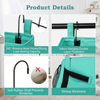 Surblue Bedside Organizer Caddy Hanging Storage Bag with Adjustable Straps and Water Bottle Holder for Home, College Dorm, Bunk Bed, Hospital Bed, Green