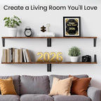 BAYKA Wall Shelves for Bedroom Decor, Floating Shelves for Wall, Display