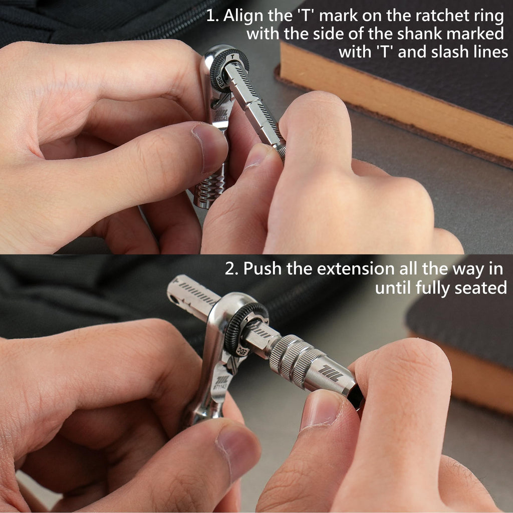 711L Magnetic Bit Extension 15mm Deep Socket – 3-in-1 T/L Handle, Double-Ended Bit Ready (2-Pack)