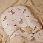 Gllquen Baby Bassinet Sheets Set 2-Pack, Breathable Cozy Bassinet Fitted Sheet Universal Fit Standard Mattress Oval Rectangle Cradle Baby Sheets for Baby Boy Girls Unisex 32"x16"(Rabbit)