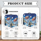 Christmas Stand Mixer Covers Kitchen Appliance Dust Cover Protective Santa Claus Mixer Cover Compatible with 4.5-5 Quart Kitchen Aid Mixer
