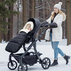 Momcozy Stroller Footmuff | Universal, Weather-Proof, Warm Stroller Bunting Bag | Extendable Winter Cover | Adjustable Buckle