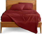Bare Home Full Sheet Set - 1800 Ultra-Soft Microfiber Full Bed Sheets - Double Brushed - Deep Pockets - Easy Fit - 4 Piece Set - Bed Sheets (Full, Rosewood)