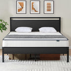 Z-hom Upgraded King Size Bed Frame, Heavy Duty Metal Sturdy King Bed Frame