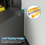 SUXXAN Storage Cabinet with Wheels and Pegboard, Rolling Garage Storage Cabinet