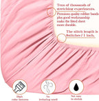 NTBAY Toddler Bedding Set - 4 Piece Soft and Breathable Crib Bedding Set for Boys and Girls, Includes Quilted Comforter, Fitted Sheet, Flat Top Sheet and Envelope Pillowcase, Pink