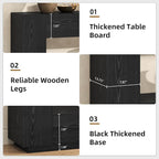 Epecoya 78 Inch Extra Long Console Table, 2-Tier Wood Entryway Table