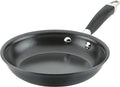 Anolon Advanced Home Hard Anodized Nonstick Frying Pan, 8.5 Inch – Small Non Stick Egg Pan, Durable Nonstick Skillet - Onyx