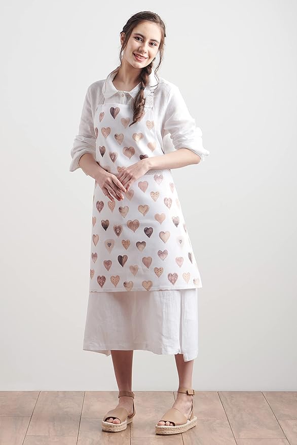 Maison d' Hermine 100% Cotton Apron for women with Pocket Kitchen Chef Apron for Men Cooking Mothers Day Gifts