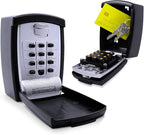 KeyGuard SL-590 Punch Button Key Storage Wall Mount Lock Box, Black Finish