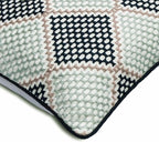 The HomeCentric King/Queen/Twin Blue Decorative Bed Runner CA King 86"x18" Bed Runner Without Pillow Cover, Embroidered Bed Scarf on Embroidered Fabric - Pointillism