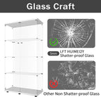 LFT HUIMEI2Y Glass Display Cabinet 4-Shelf