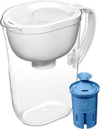 Brita Water Pitcher, Everyday Elite Filter, Removes 99% of Lead, Includes 1 Filter, 10-Cup Capacity, White