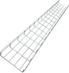 Kable Kontrol Cable Tray- 5 Feet Long - 8" Width, 6” Depth – Wire Mesh Tray Cable Management Rack Cords Organizer Cable Basket, Zinc Plated Steel NEC Approved for Network, Fiber Optic, Cabling