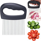 FATUXZ Extra-Large Onion Holder for Slicing, 304 Stainless Steel
