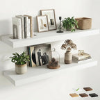 12 inch Deep Floating Shelves for Wall, 48 inch Wide Engineered Wood Wall