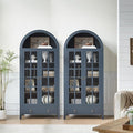 RowyPoey Farmhouse Arched Cabinet