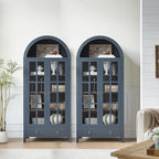 RowyPoey Farmhouse Arched Cabinet