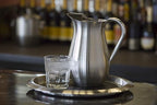 Service Ideas WPB2BSNG Water and Cold Beverage Pitcher, No Ice Guard, Bell Shaped, 2 Liter (66.7 ounces), Dishwasher Safe, Brushed Stainless Steel