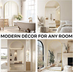 Oversized Full Length Mirror 81x41 Inch - Wall Mounted or Standing Floor Mirror with Aluminum Alloy Frame, Shatterproof Tempered Glass - Modern Mirror for Bedroom, Living Room, Closet, Gold