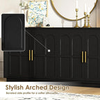 67'' Modern TV Stand for TVs up to 75'', Modern Long Media Console