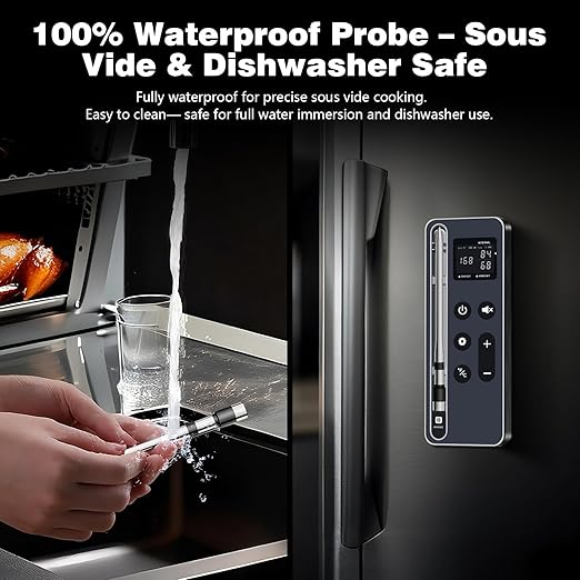 Smart Wireless Meat Thermometer with Display Base, WiFi & App