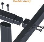 Wiracks Heavy Duty Clothes Rack for Hanging Clothes Clothing Rack 300LBS Portable Clothes Rack 45" L*15" W*66" H Thickened and Widened elliptical Tubes (Black)