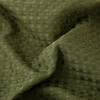 Full Bed Skirt - Full Size Bed Skirt 14 Inch Drop with Split Corners, Pleated Waffle Weave Bed Skirt, Tailored Dust Easy Fit, Machine Washable (Green, Full - 14" Drop)