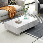 COSVALVE 41" Marble White Cool Coffee Table