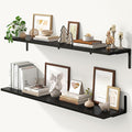 Fun Memories Deep Floating Shelves, 48W x 8D Floating Shelves Set of 2