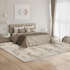 Washable Area Rugs for Living Room 5’x7’ Non Slip Low Pile Area Rugs for Bedroom Dining Foldable Vintage Carpets